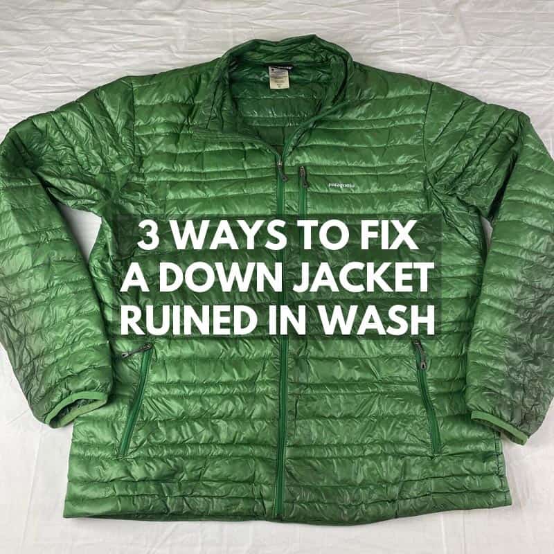 how to wash down jacket