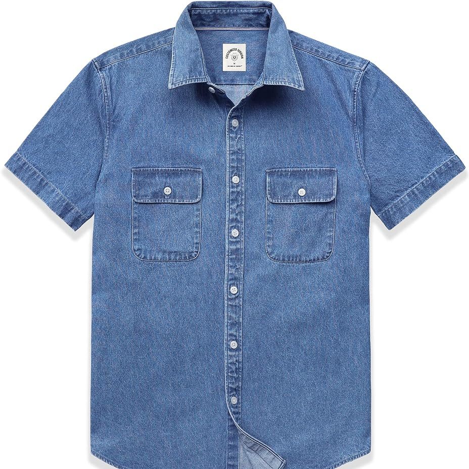 short sleeve jean shirt