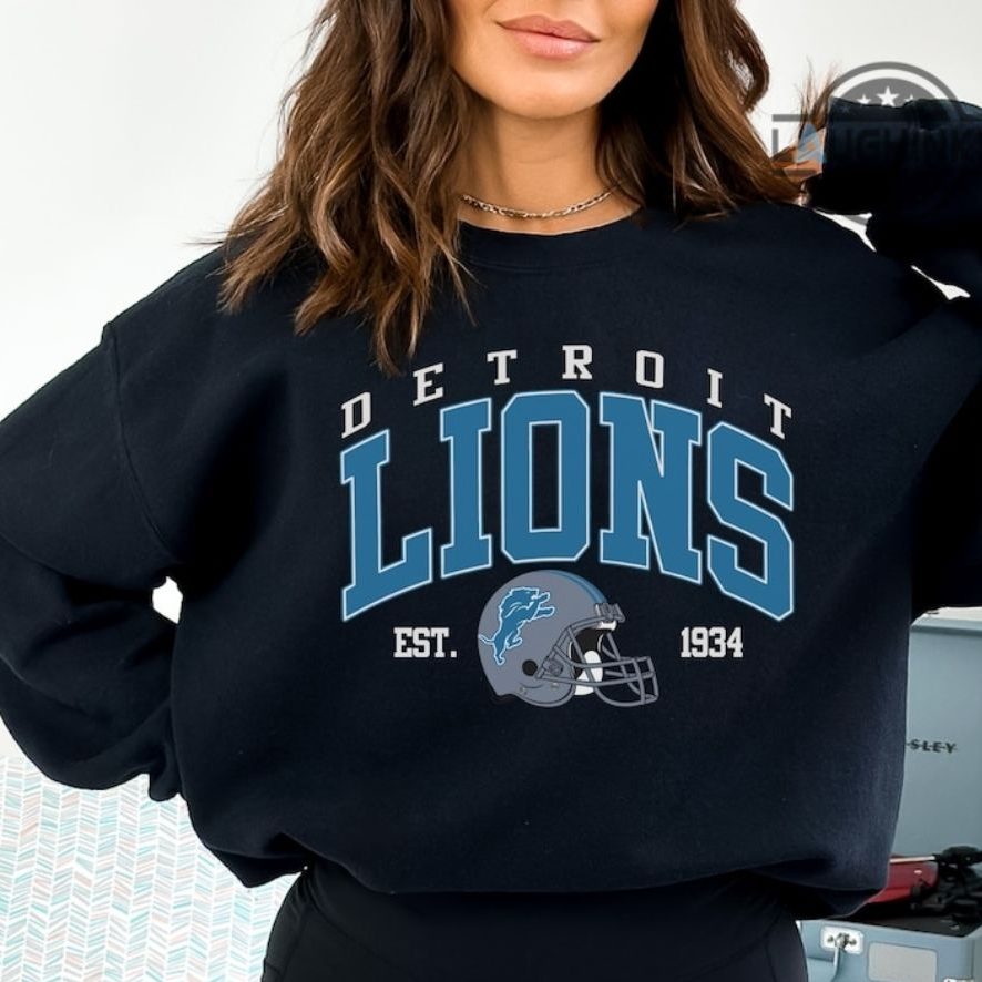 	
women's lions sweatshirt