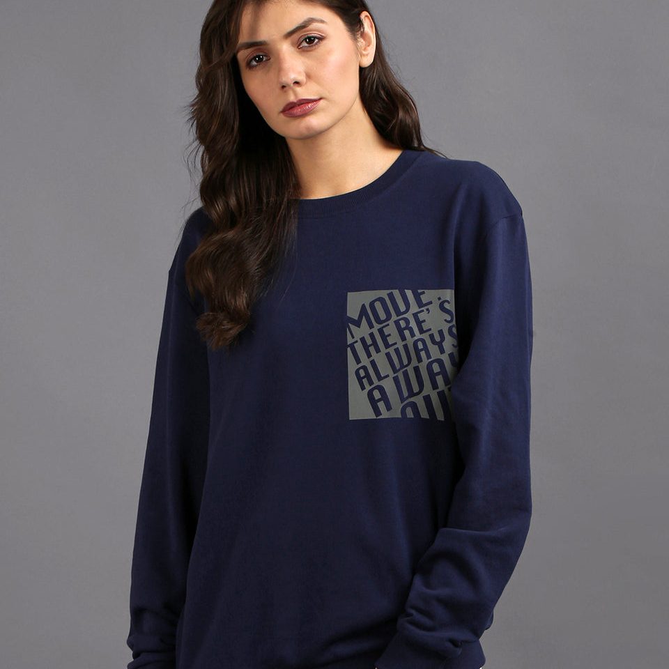 navy blue sweatshirt women's