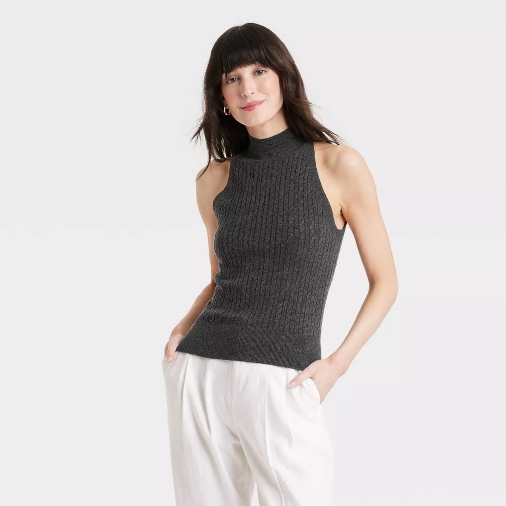 	
shop mock neck sweater women's