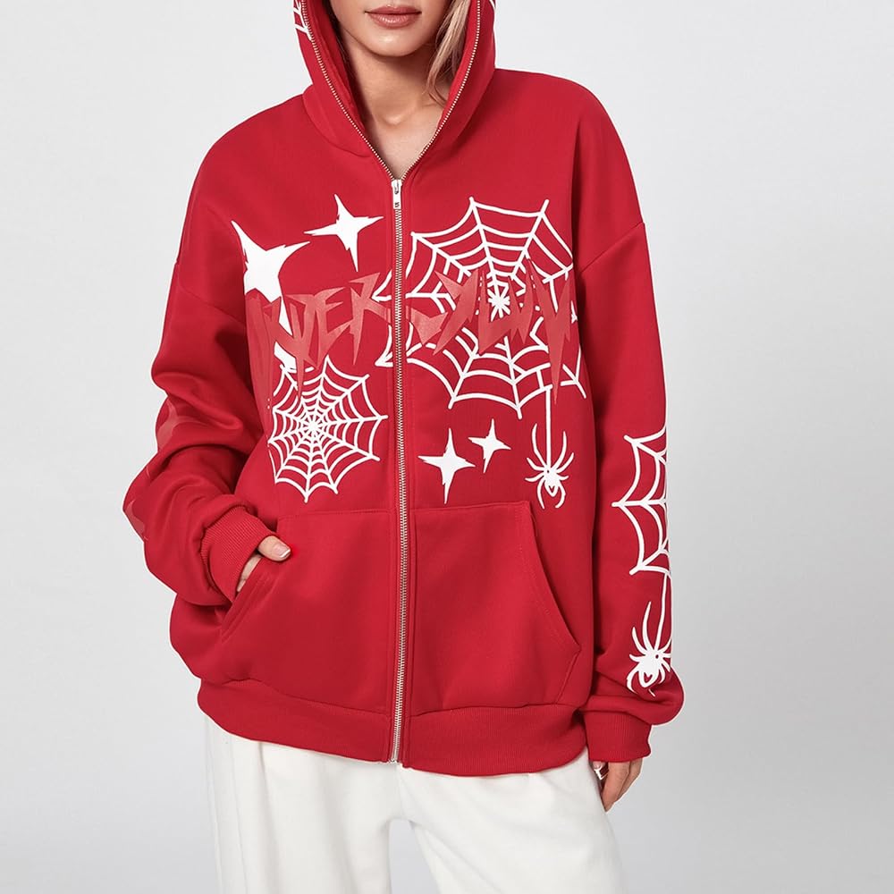 red graphic hoodies